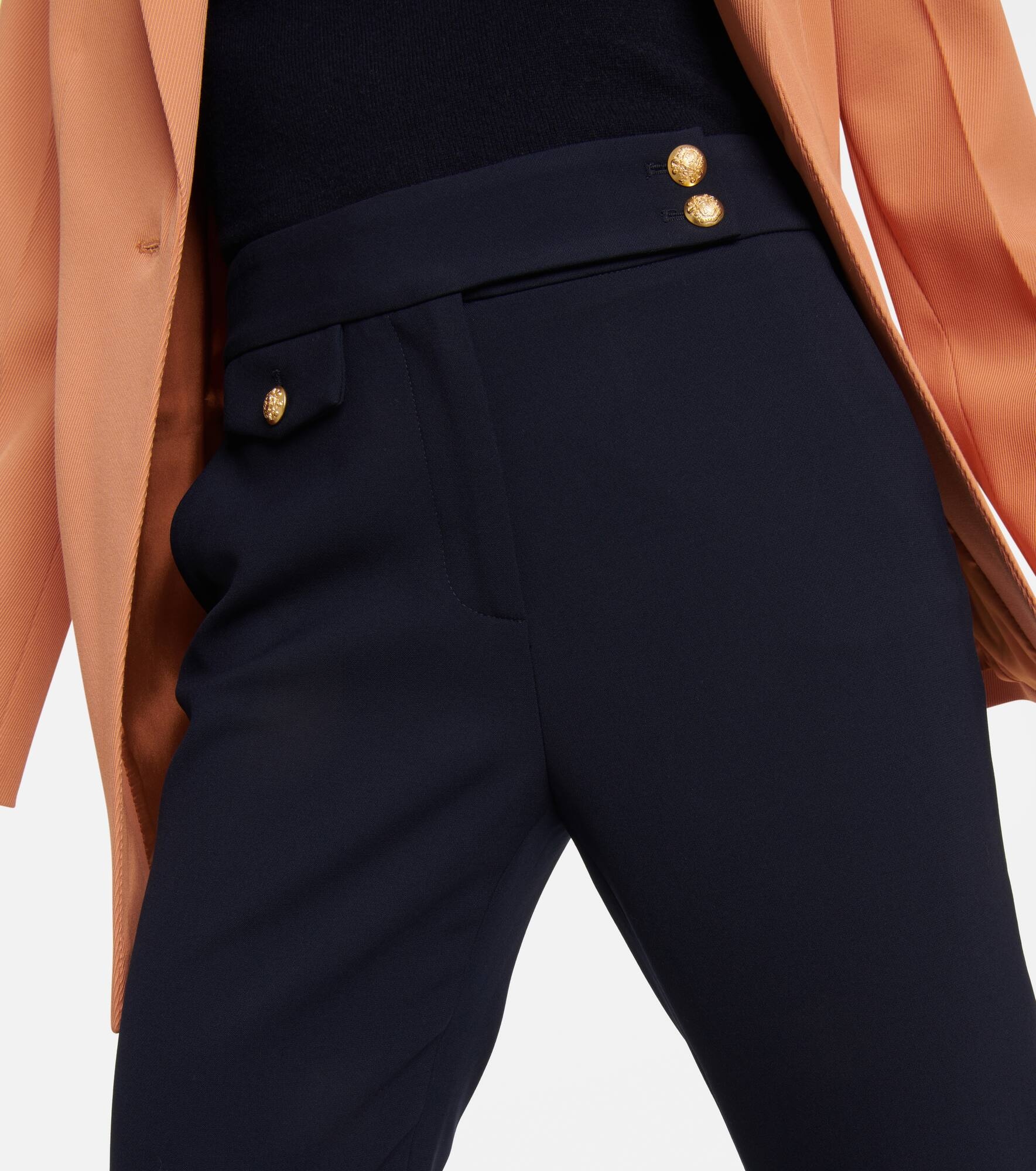 Renzo high-rise slim cropped pants - 4