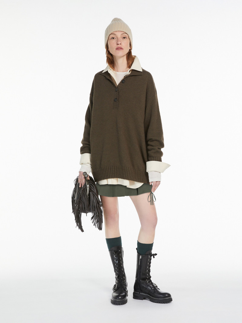 SABATO Oversized mohair-blend pullover 2