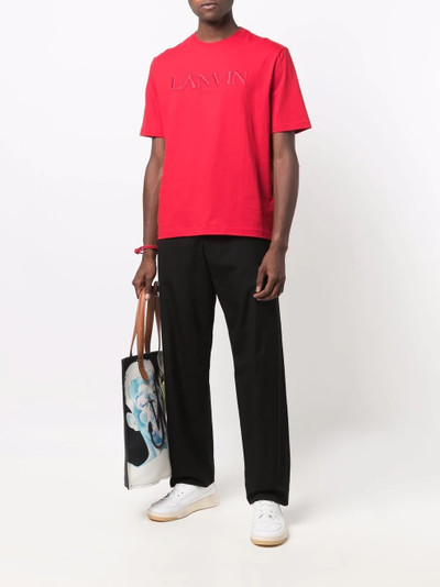 Lanvin embroidered-logo cotton T-shirt outlook