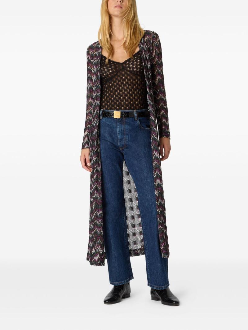 Missoni chevron-pattern knitted cardigan outlook