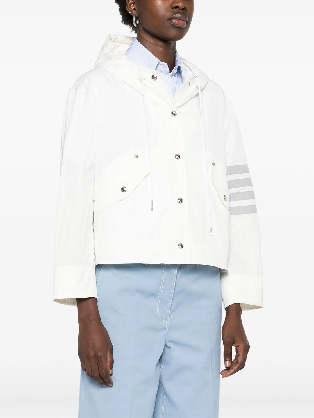 Memory Tech 4-Bar Cropped Anorak Jacket Women - 3