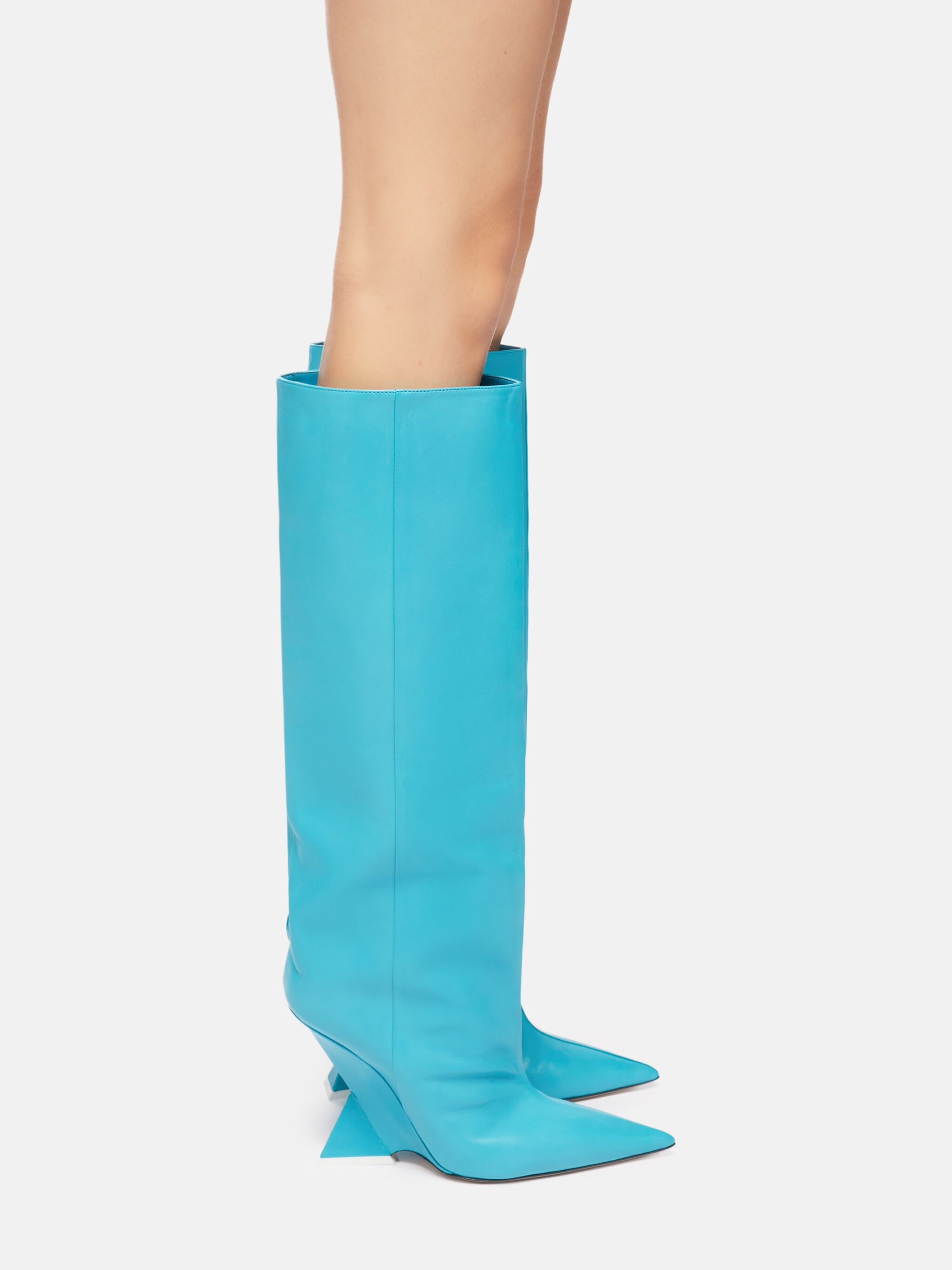 ''CHEOPE'' TURQUOISE TUBE BOOT - 2