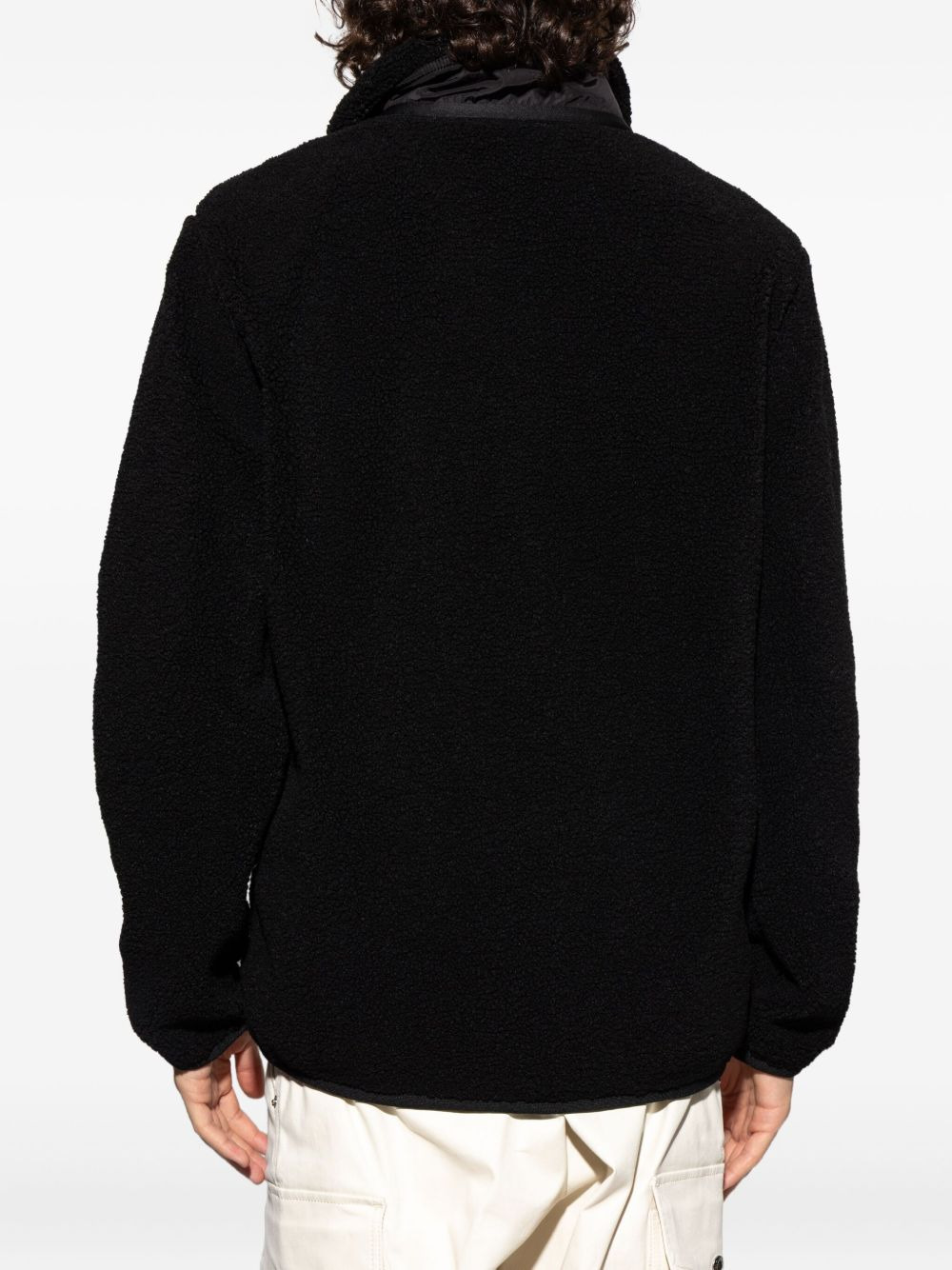 fleece patch-pocket sweater - 4
