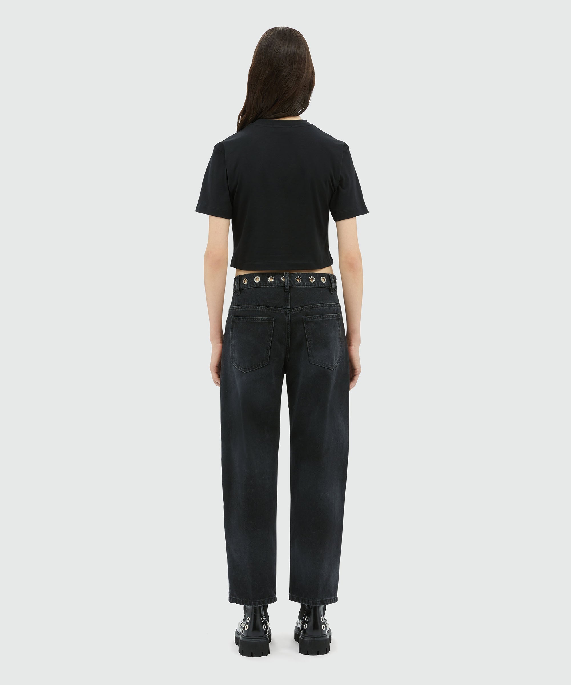 Denim pants with studs - 3