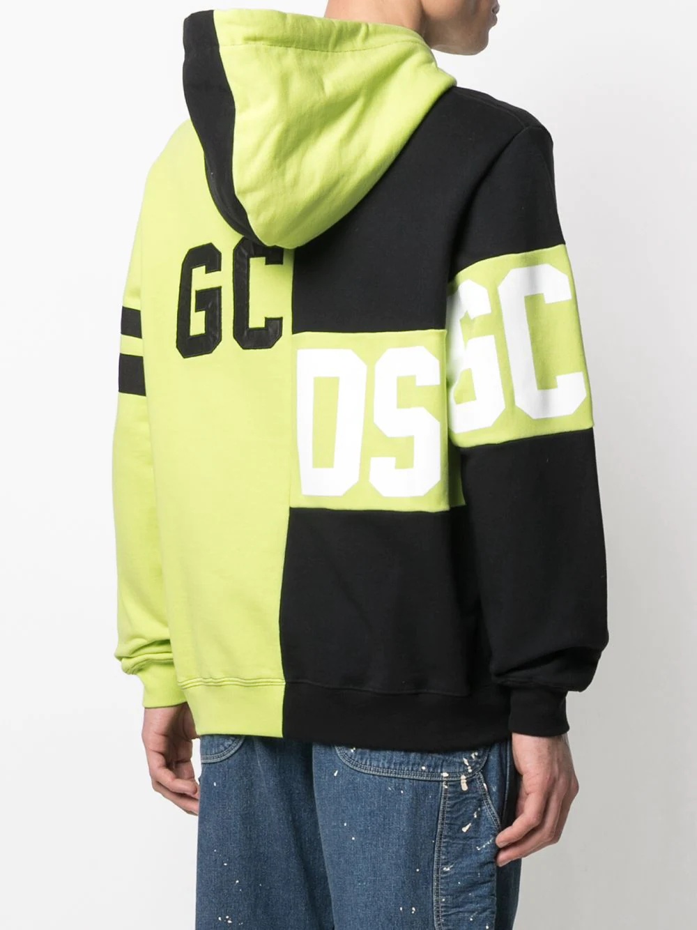 logo patchwork hoodie - 4