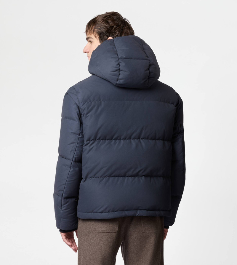 HOODED DOWN JACKET - BLUE 3