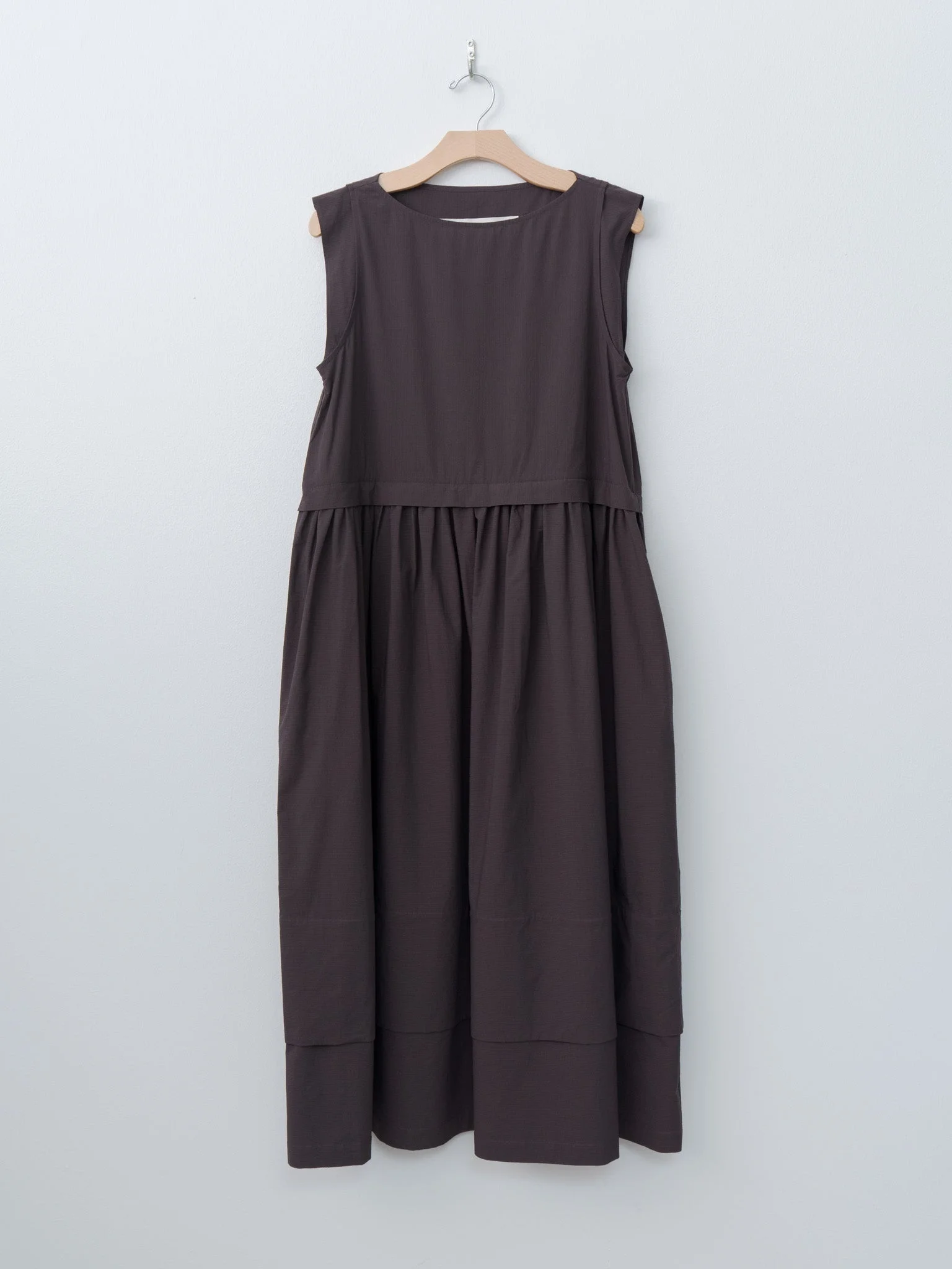 The Potter Dress - Fine Ripstop Cotton Coffee - 1
