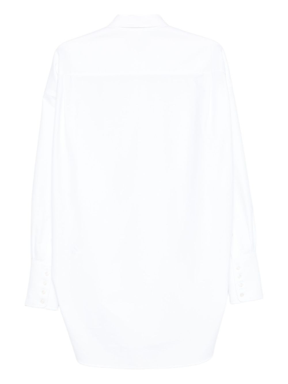 long-sleeve curved-hem shirt - 2