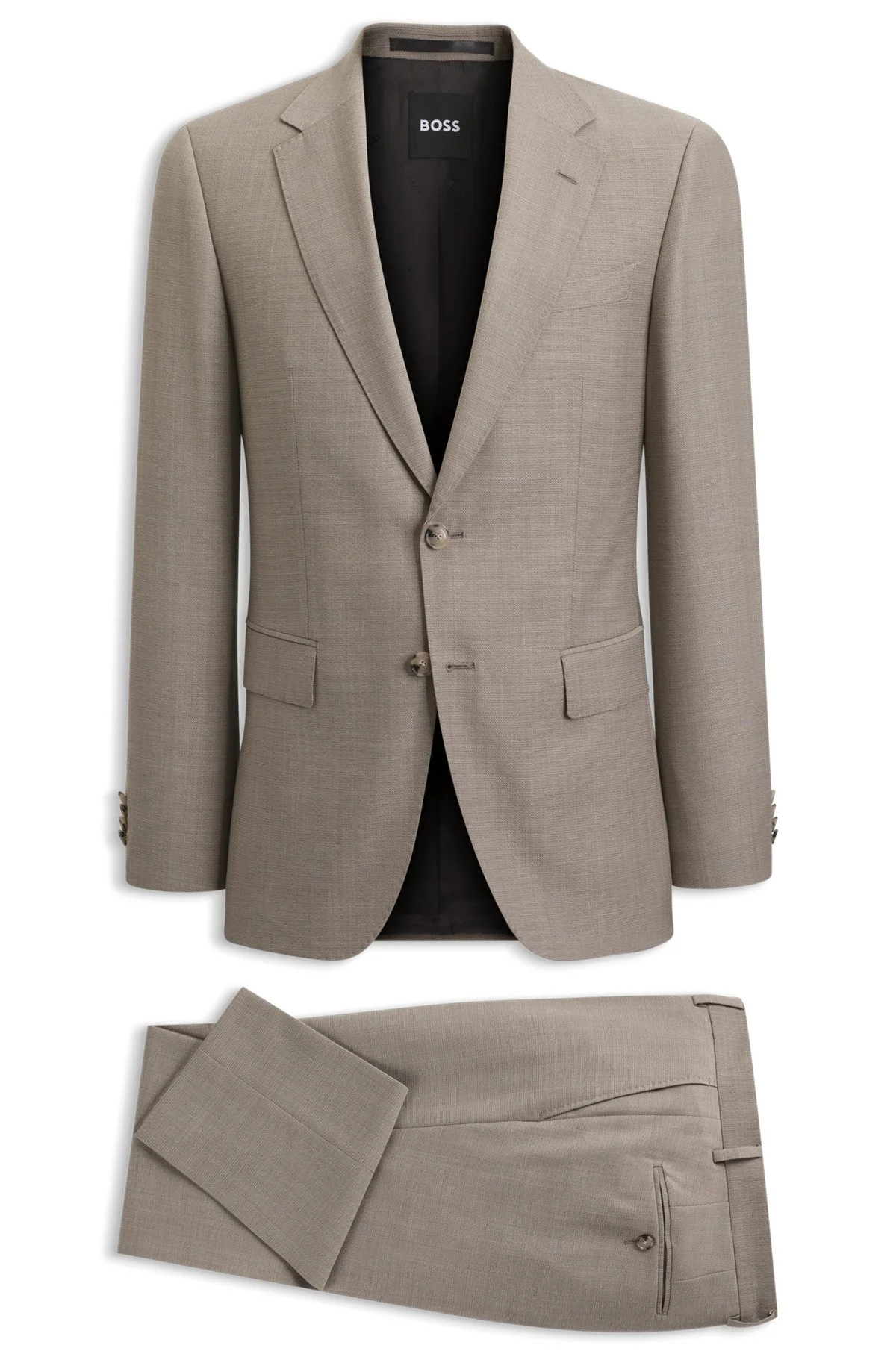 TWO-PIECE SLIM-FIT SUIT IN VIRGIN WOOL - 1