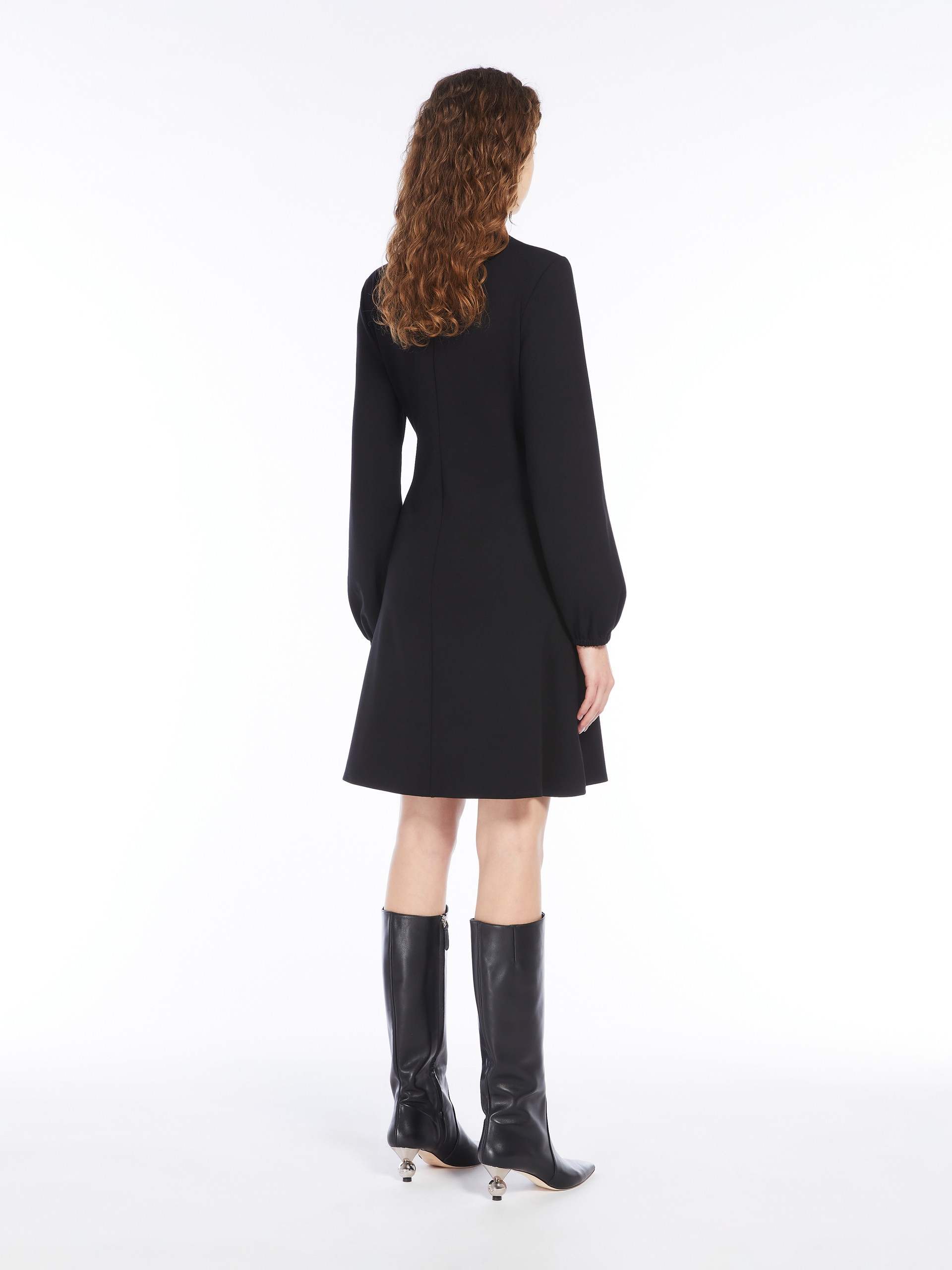 CENNARE Milano-knit short jersey dress - 4