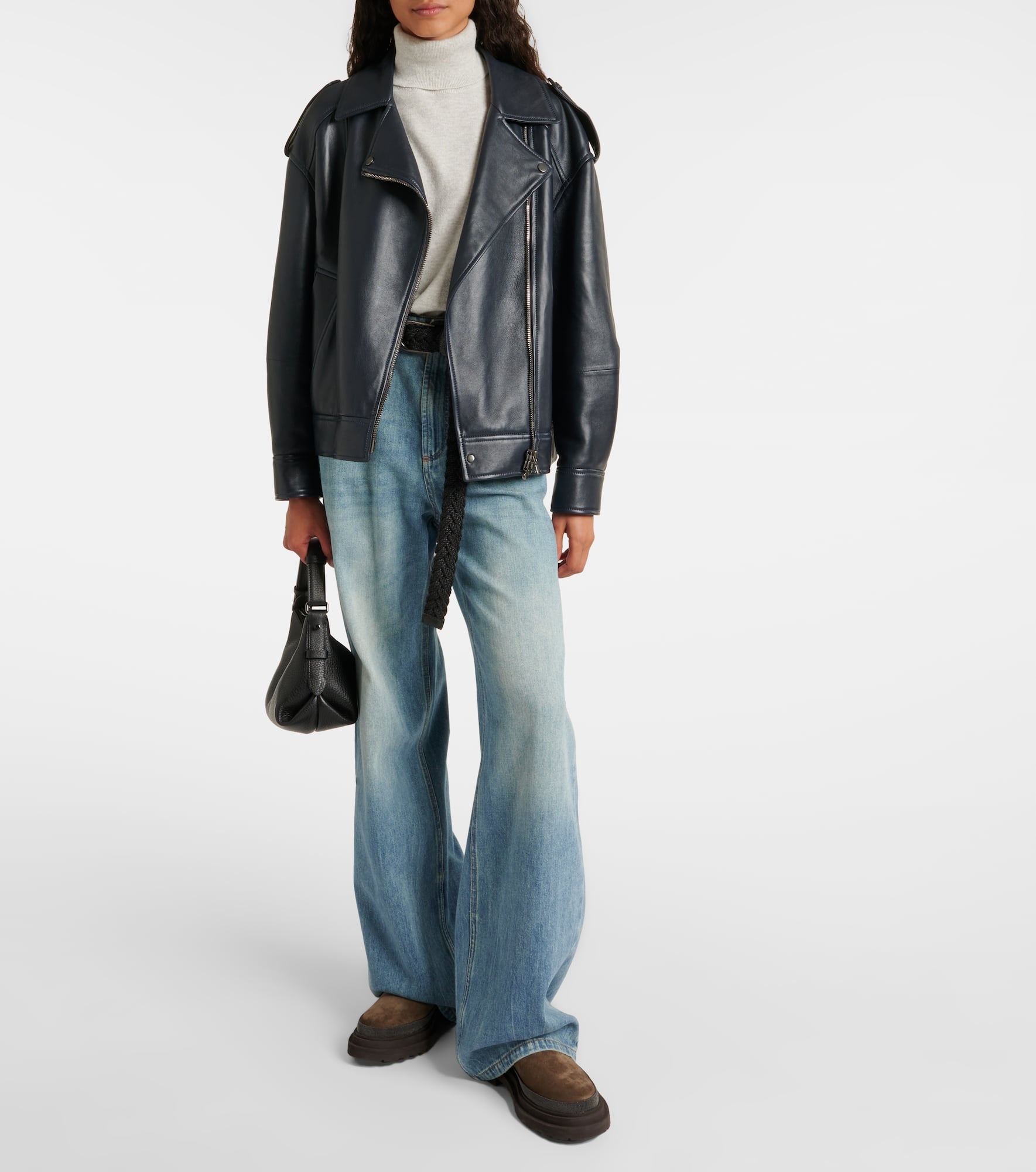 【ブルネロクチネリ】 Jackets - Biker Jackets ジャケット Men's Brunello Cucinelli Leather & Faux Leather Jackets