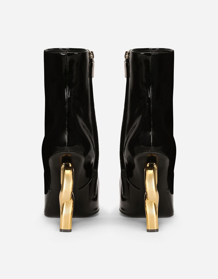 Patent leather ankle boots with DG Pop heel - 3