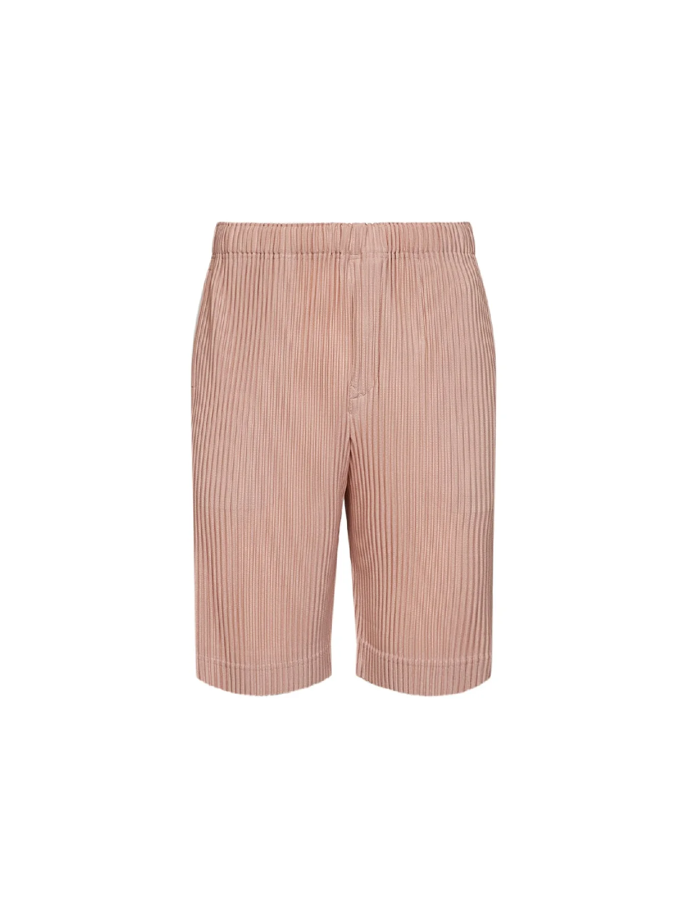 Natural wine red COLOR PLEATS 2 Bermuda shorts - 1