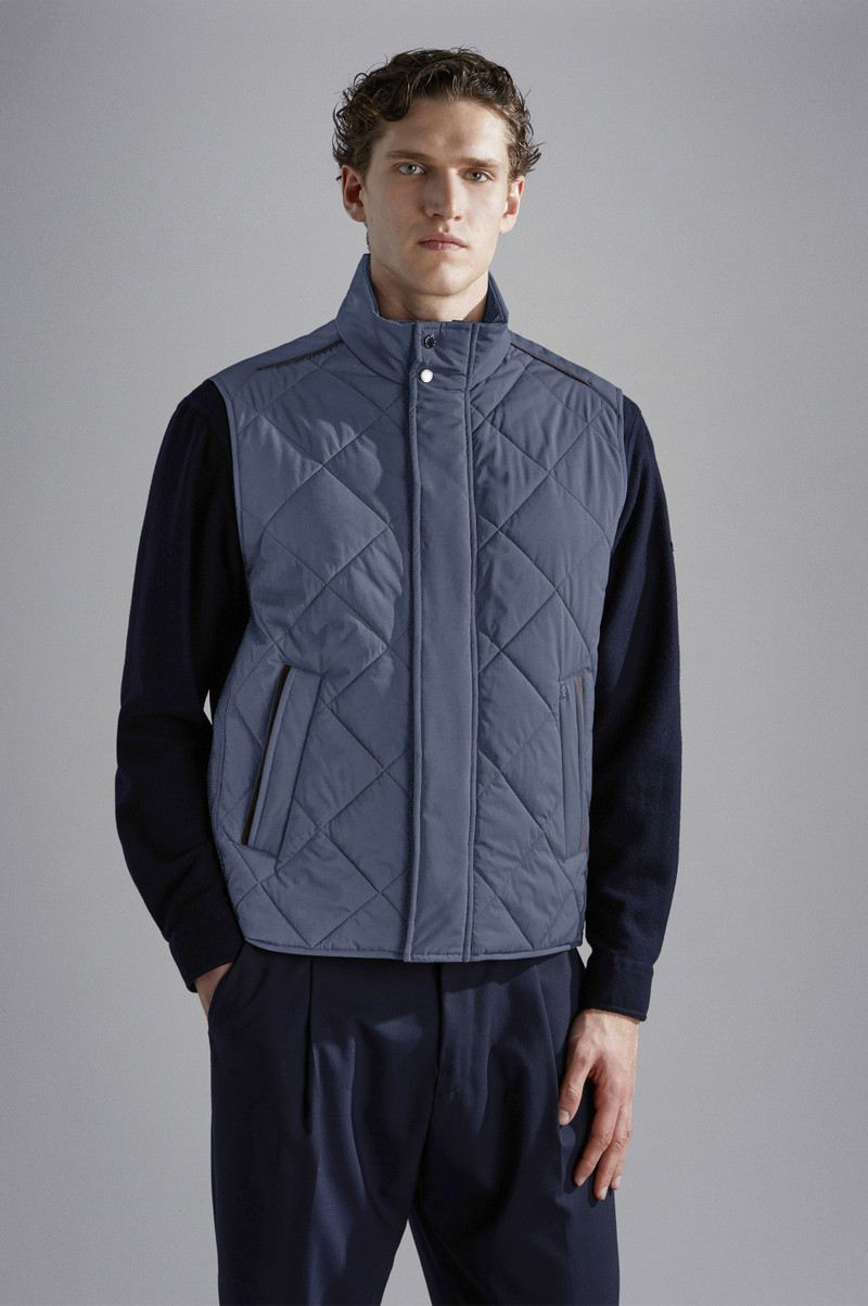 QUILTED VEST WITH ALCANTARA® DETAILS 7