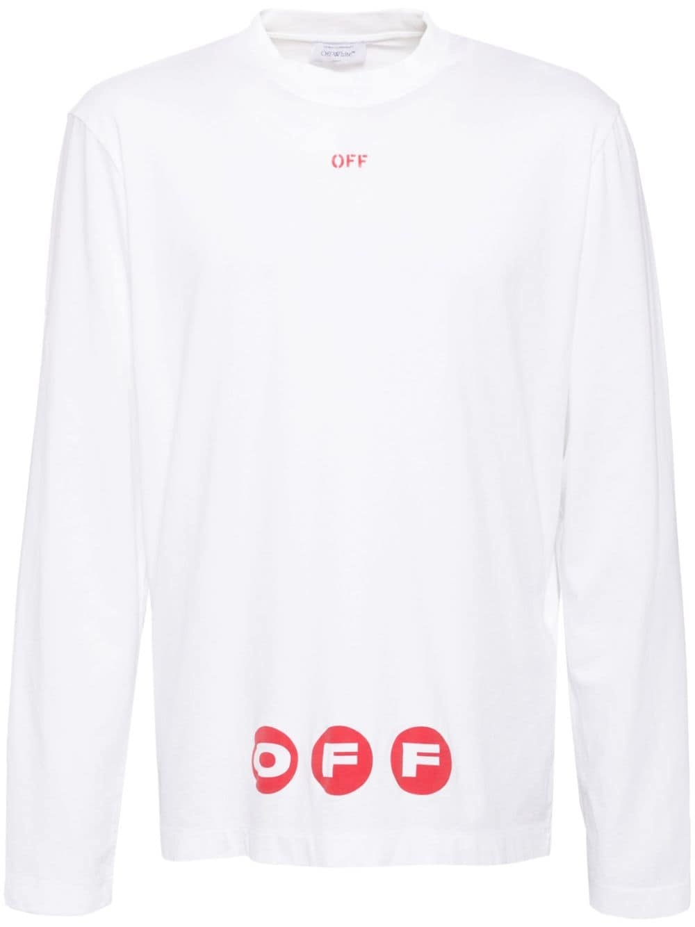 logo-print long-sleeved T-shirt - 1