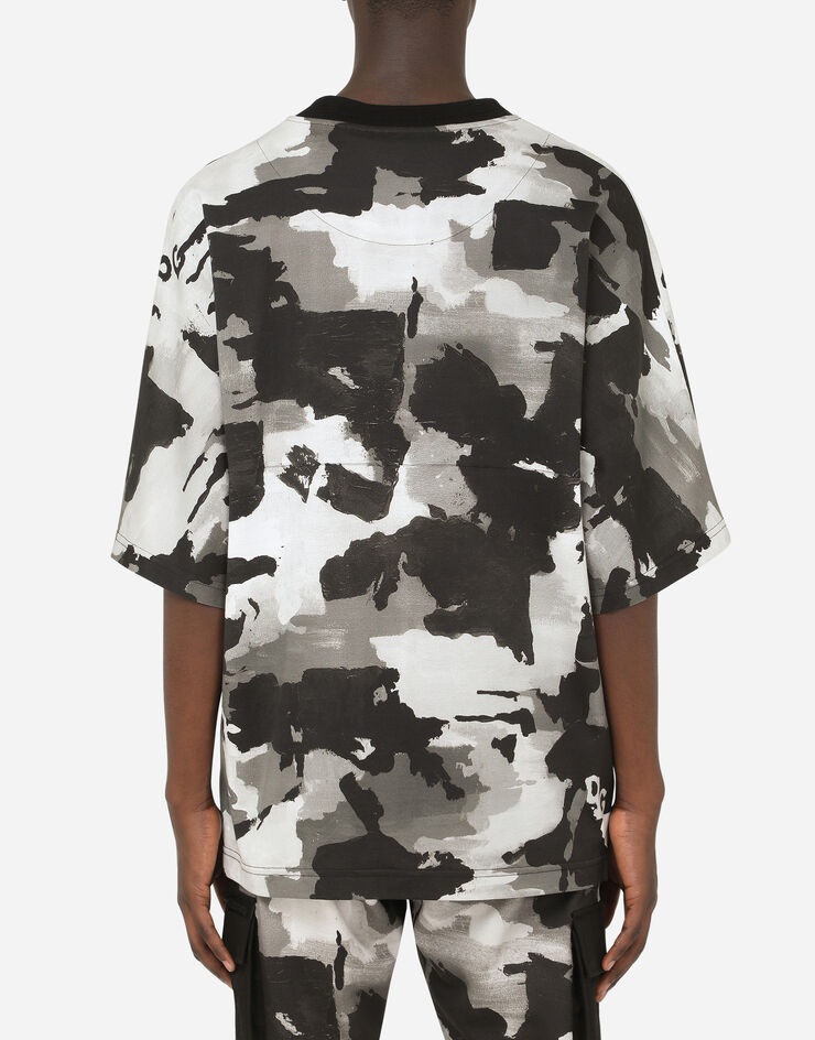 Camouflage-print cotton t-shirt - 3