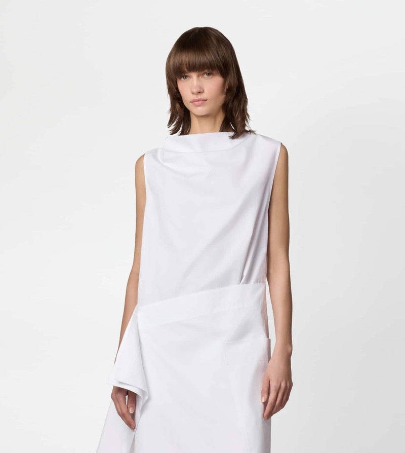 DRESS IN POPLIN - WHITE 4