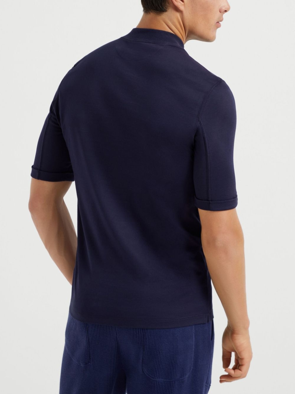 cotton mock-neck t-shirt - 3