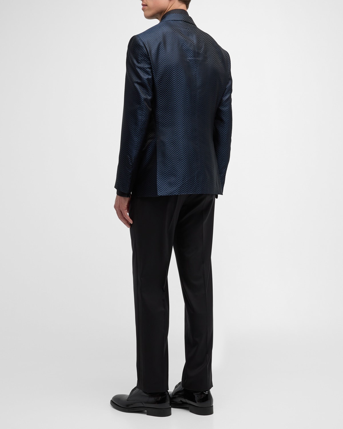 GIORGIO ARMANI Men s Chevron Peak Lapel Dinner Jacket REVERSIBLE