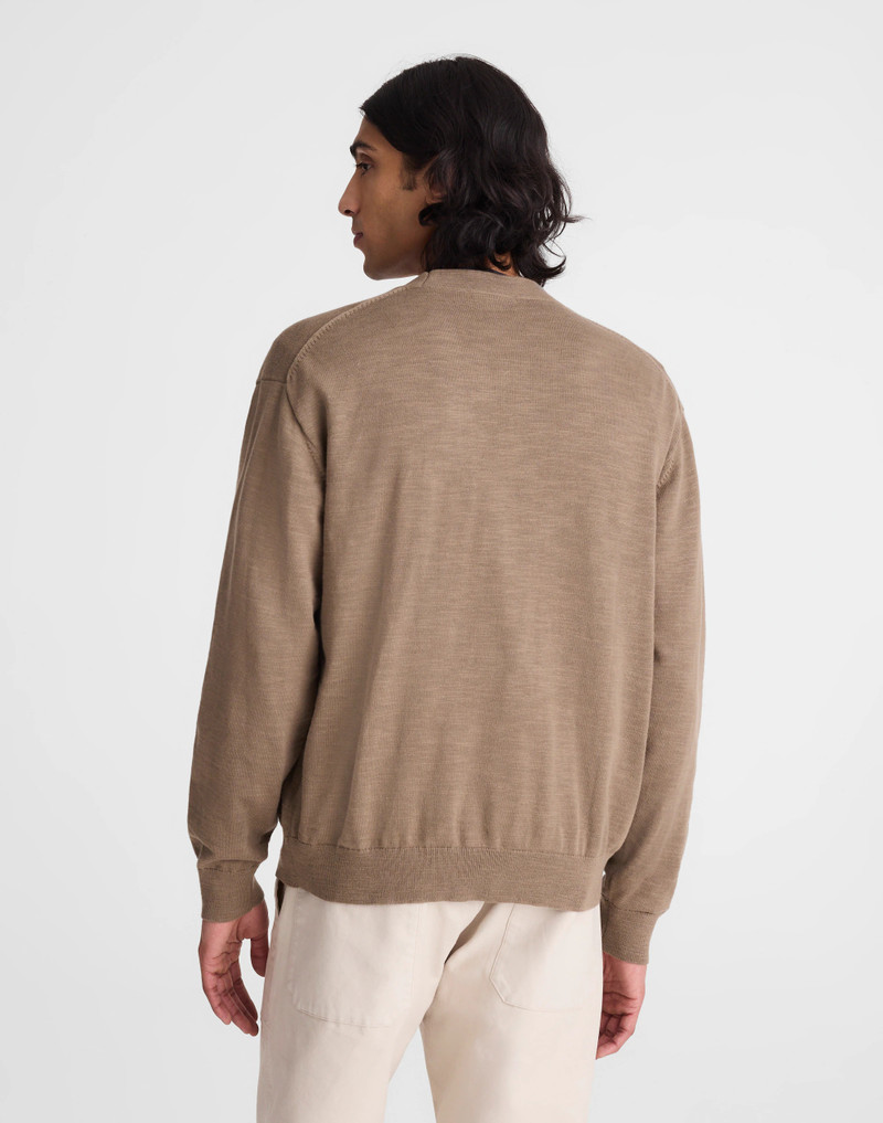 Madewell V-Neck Cardigan in Slub-Knit Cotton outlook