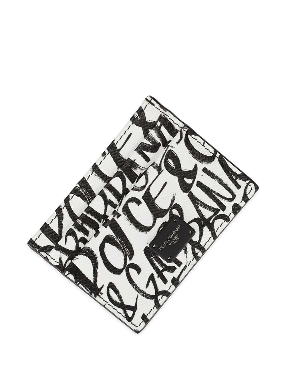 logo-print leather wallet - 4