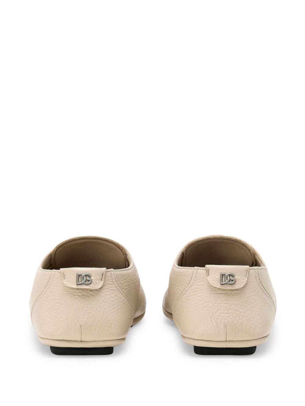 logo-lettering deerskin Derby shoes - 3