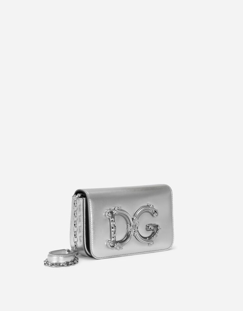Dolce & Gabbana DG Girls clutch in nappa mordore leather outlook