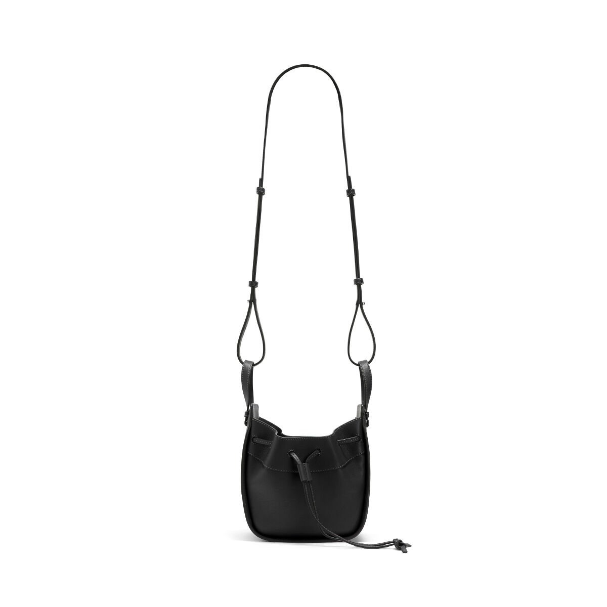 Mini Hammock Drawstring bag in nappa calfskin - 5