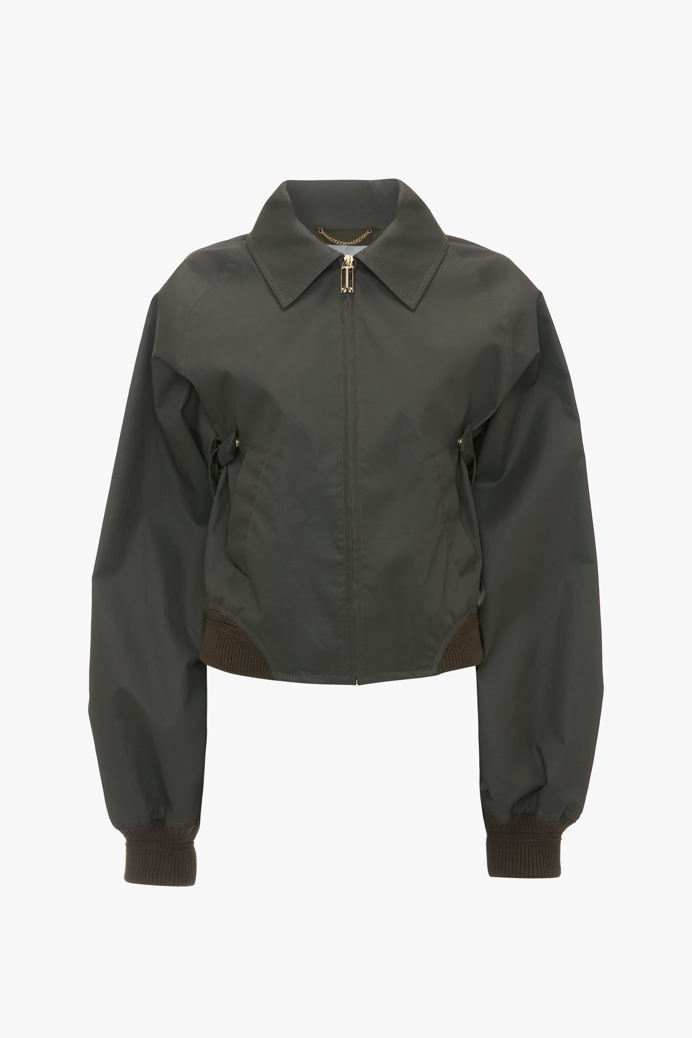 Harrington Bomber Jacket In Khaki - 1