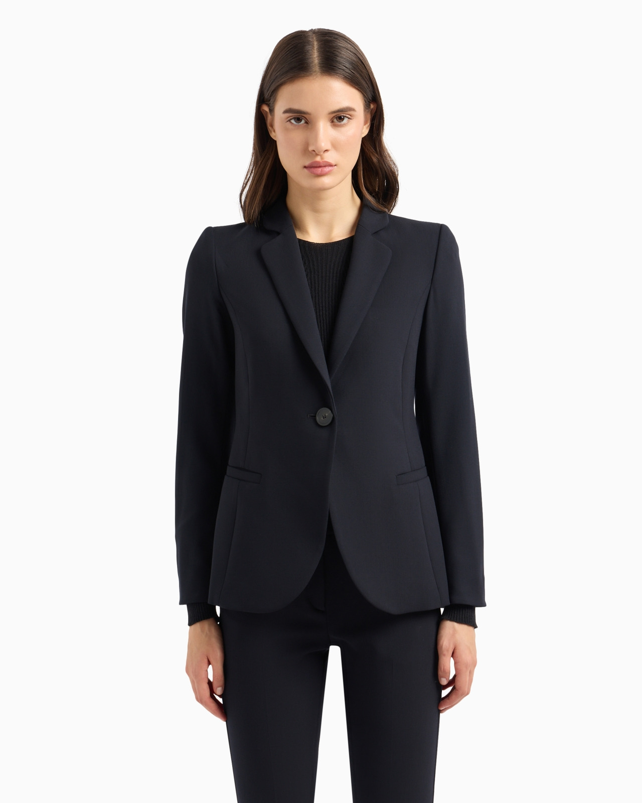 BARATHEA-WOOL SINGLE-BREASTED JACKET - 2