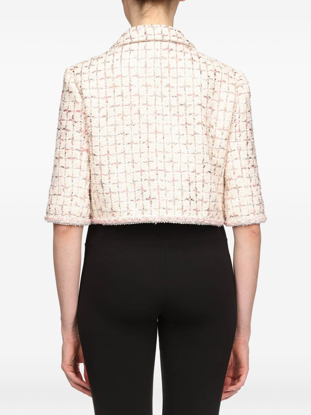 cropped tweed jacket - 3