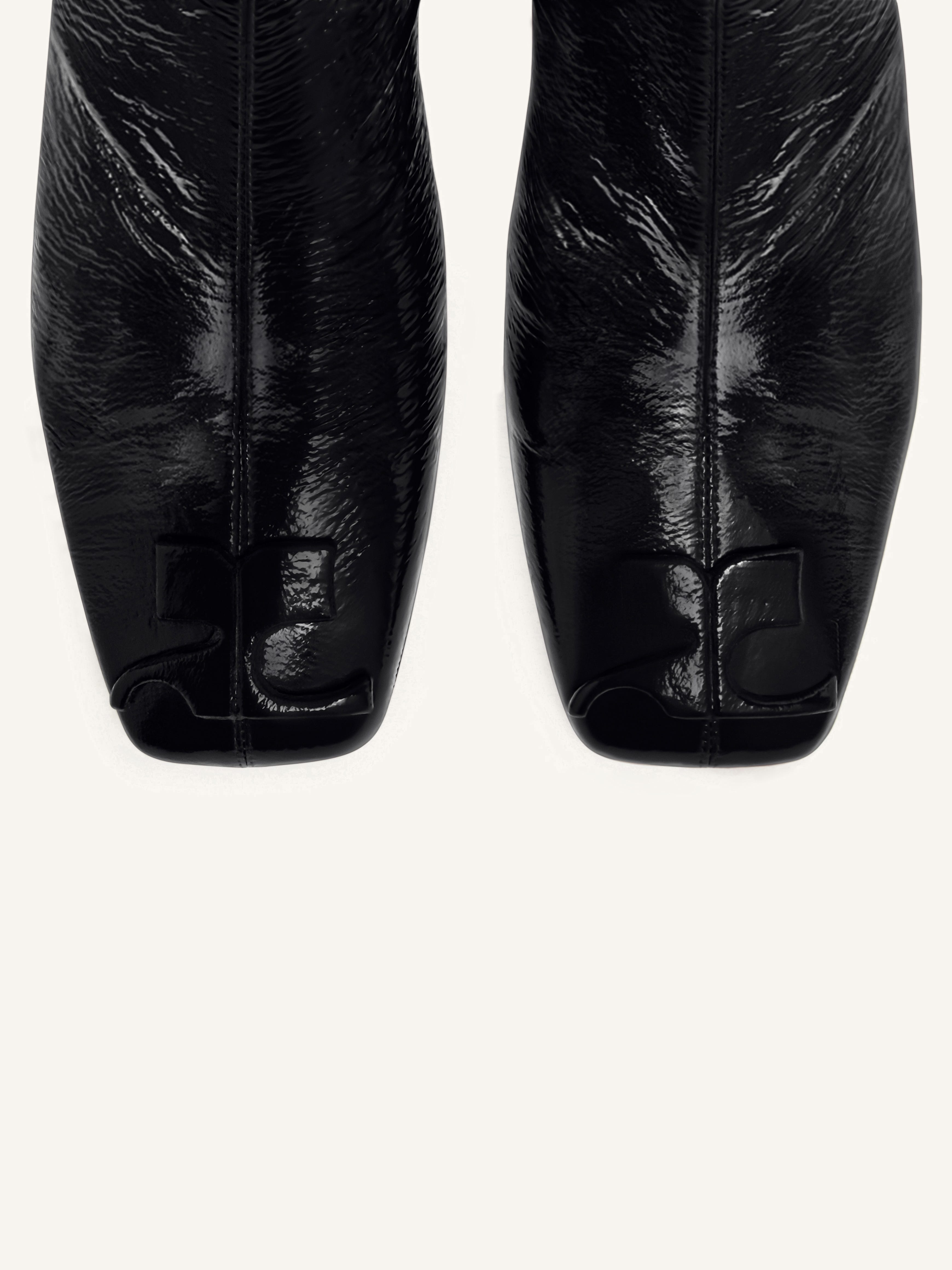 REEDITION VINYL ANKLE BOOTS - 4