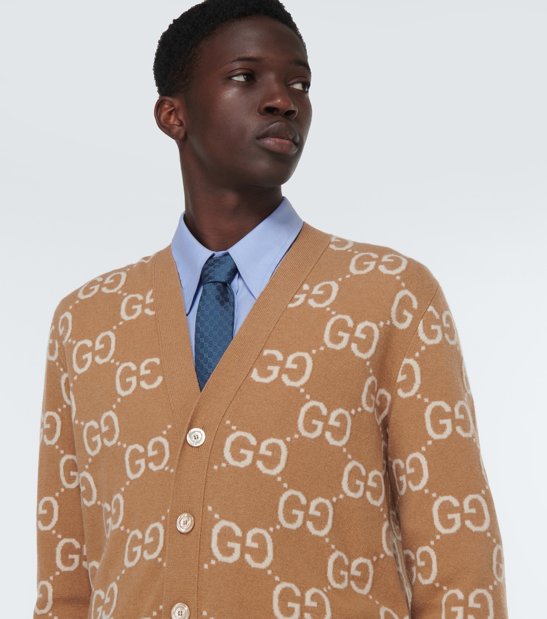 GG silk jacquard tie - 3