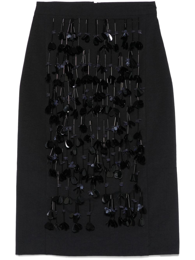 sequin-detail panama midi skirt 1