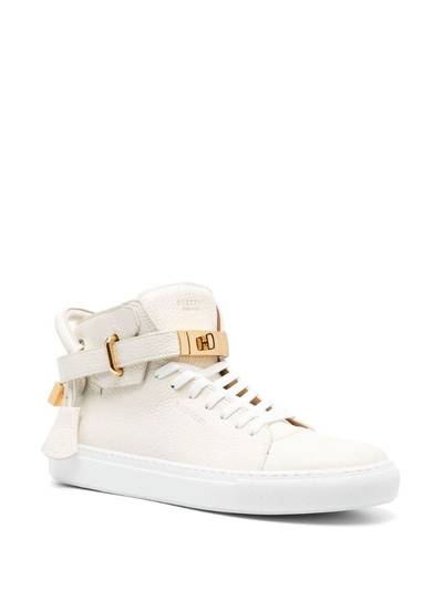 BUSCEMI high-top leather sneakers outlook