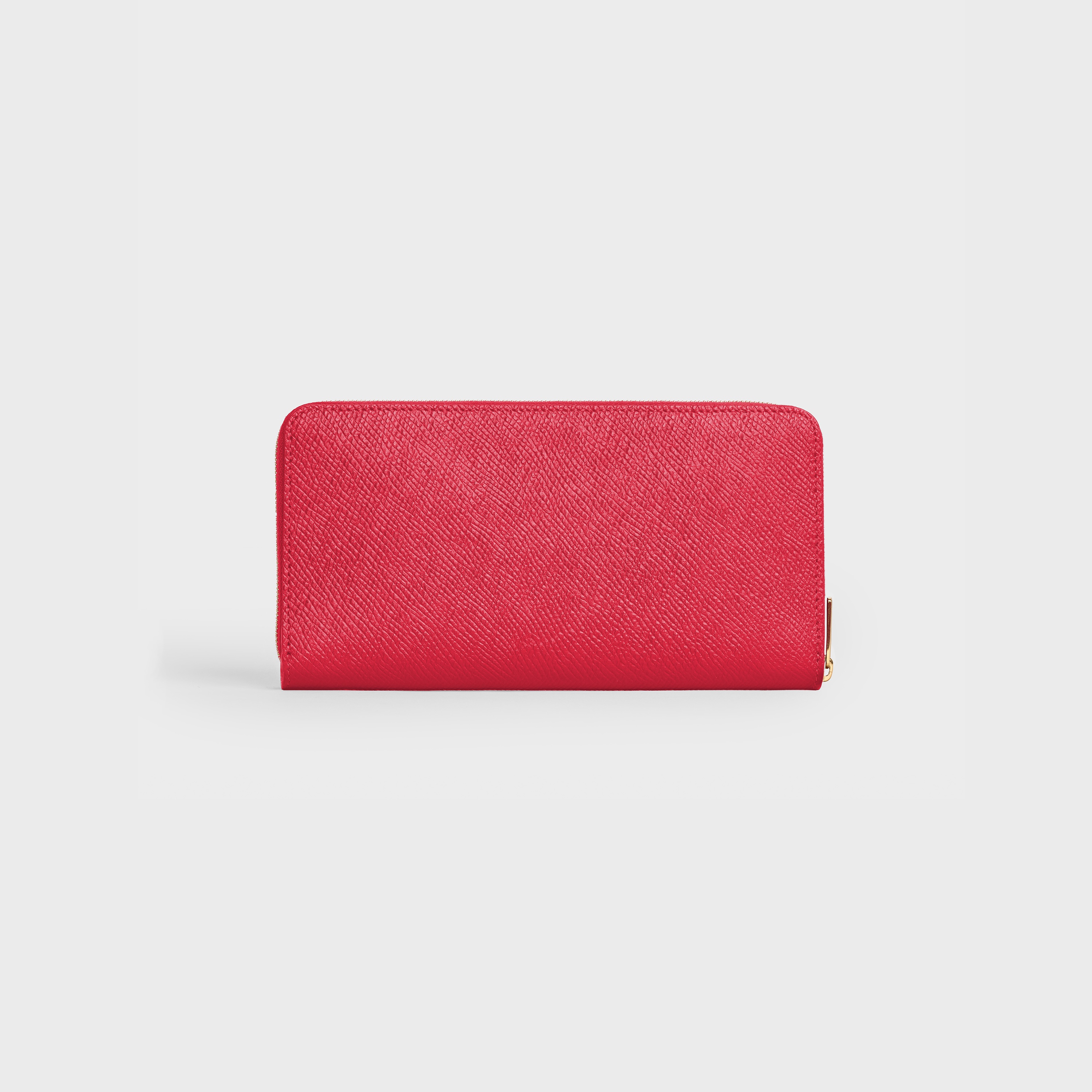 LARGE ZIPPED WALLET IN GRAINED CALFSKIN 3