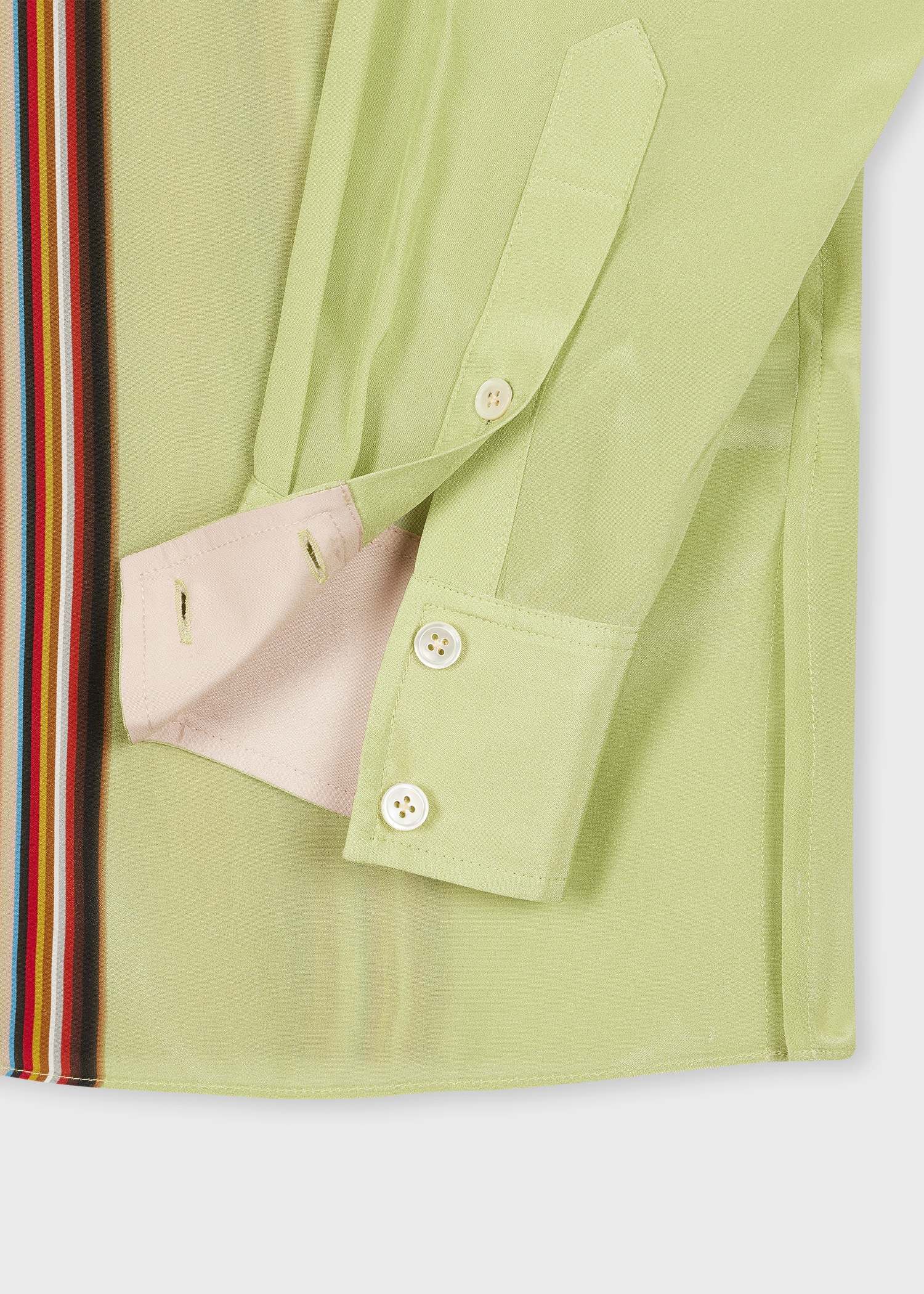 Women's Pistachio Gradient 'Signature Stripe' Shirt - 2
