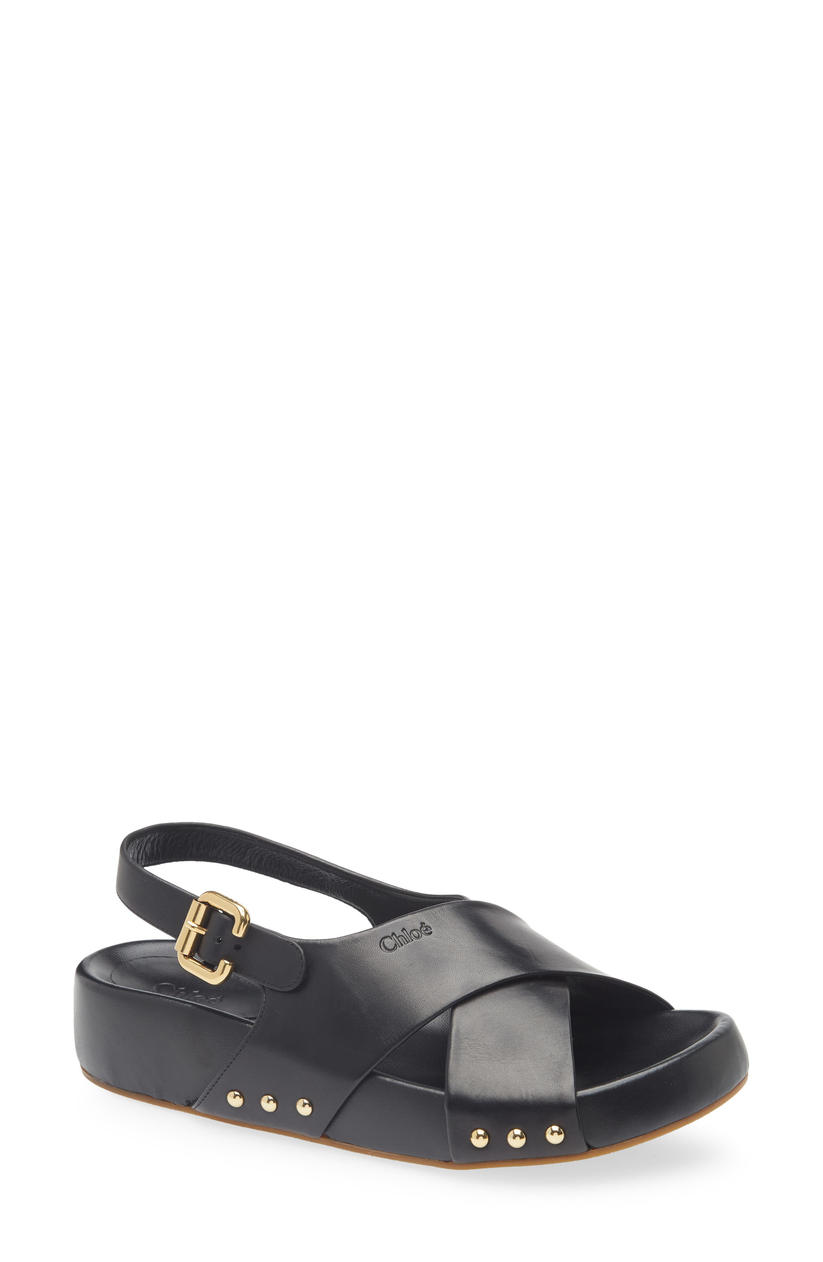 Chloé Mae Paddington Sandal in Black at Nordstrom - 1