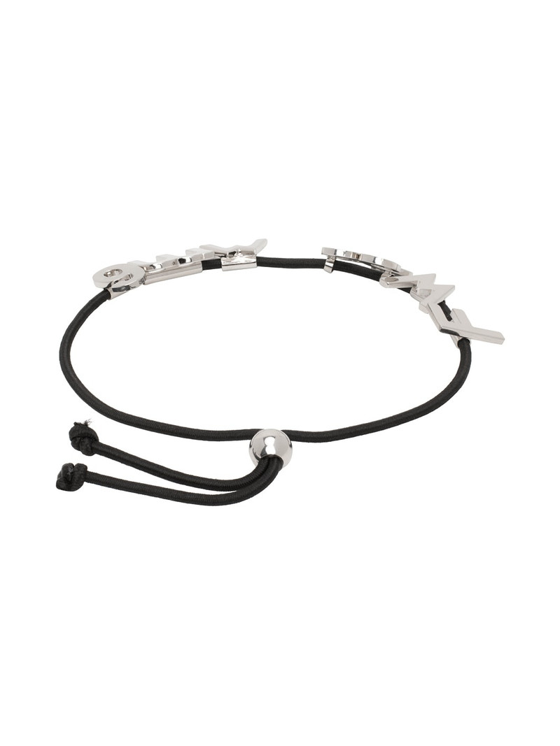 MM6 Maison Margiela Black Letter Collection Bracelet outlook