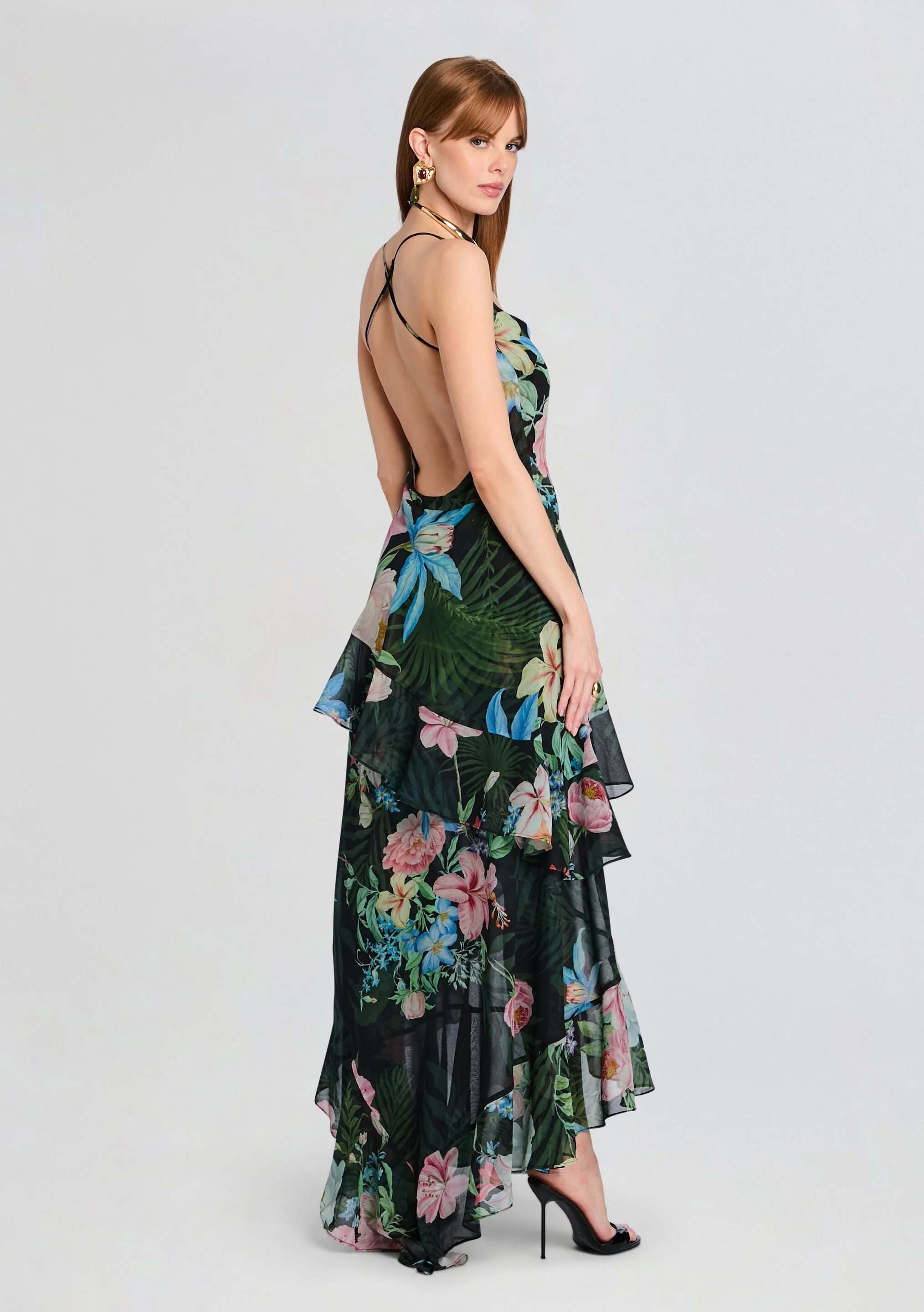 RETROFÊTE SAMARA SILK CHIFFON DRESS - SS24-8855