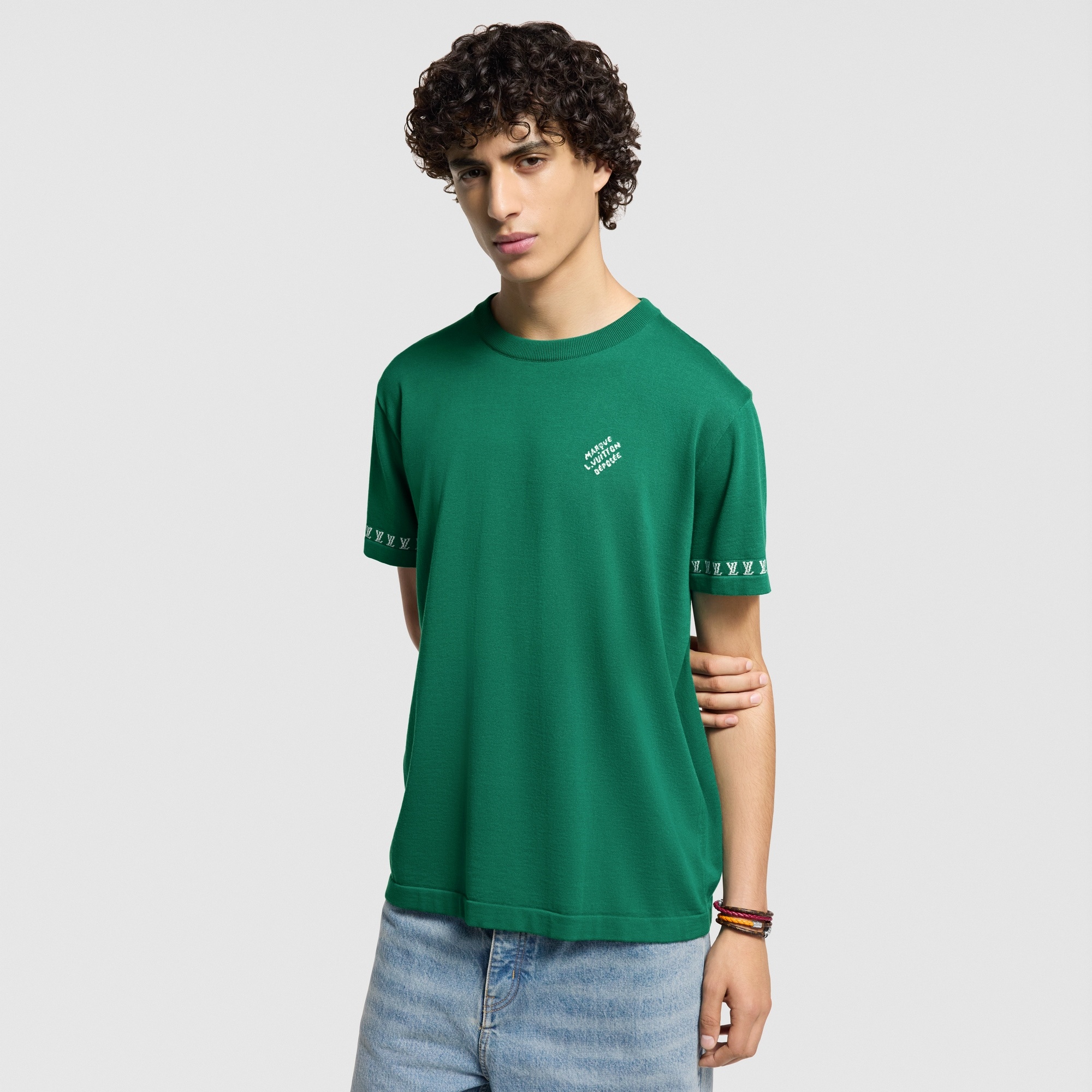 Signature Short-Sleeved Cotton Crewneck - 2