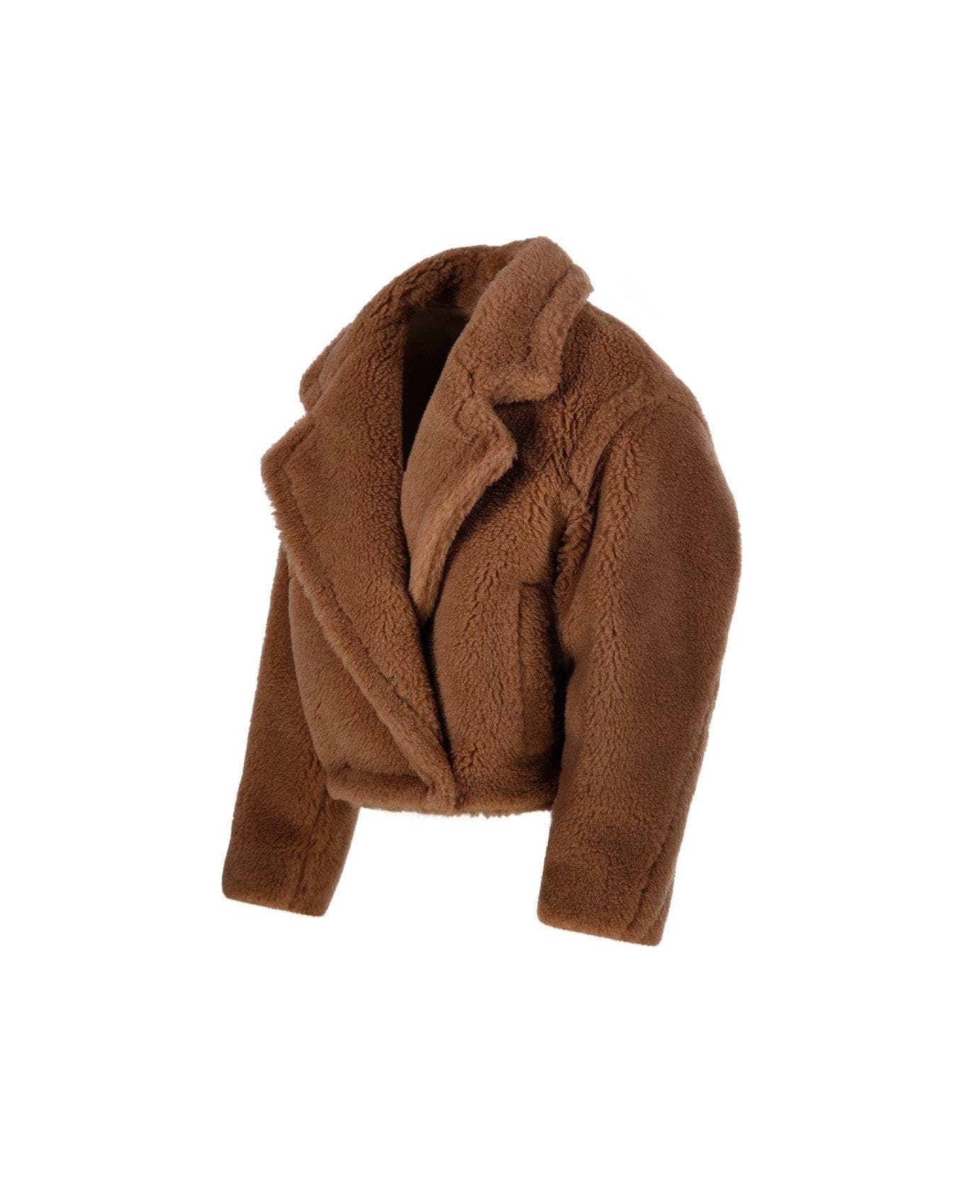 Collared Long-sleeved Teddy Coat - 3