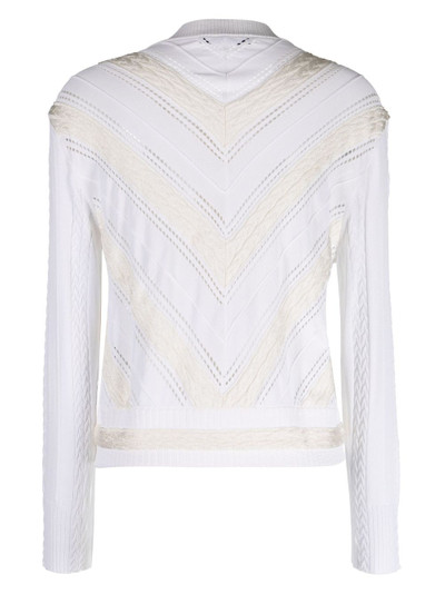 Ports 1961 chevron knitted cardigan outlook