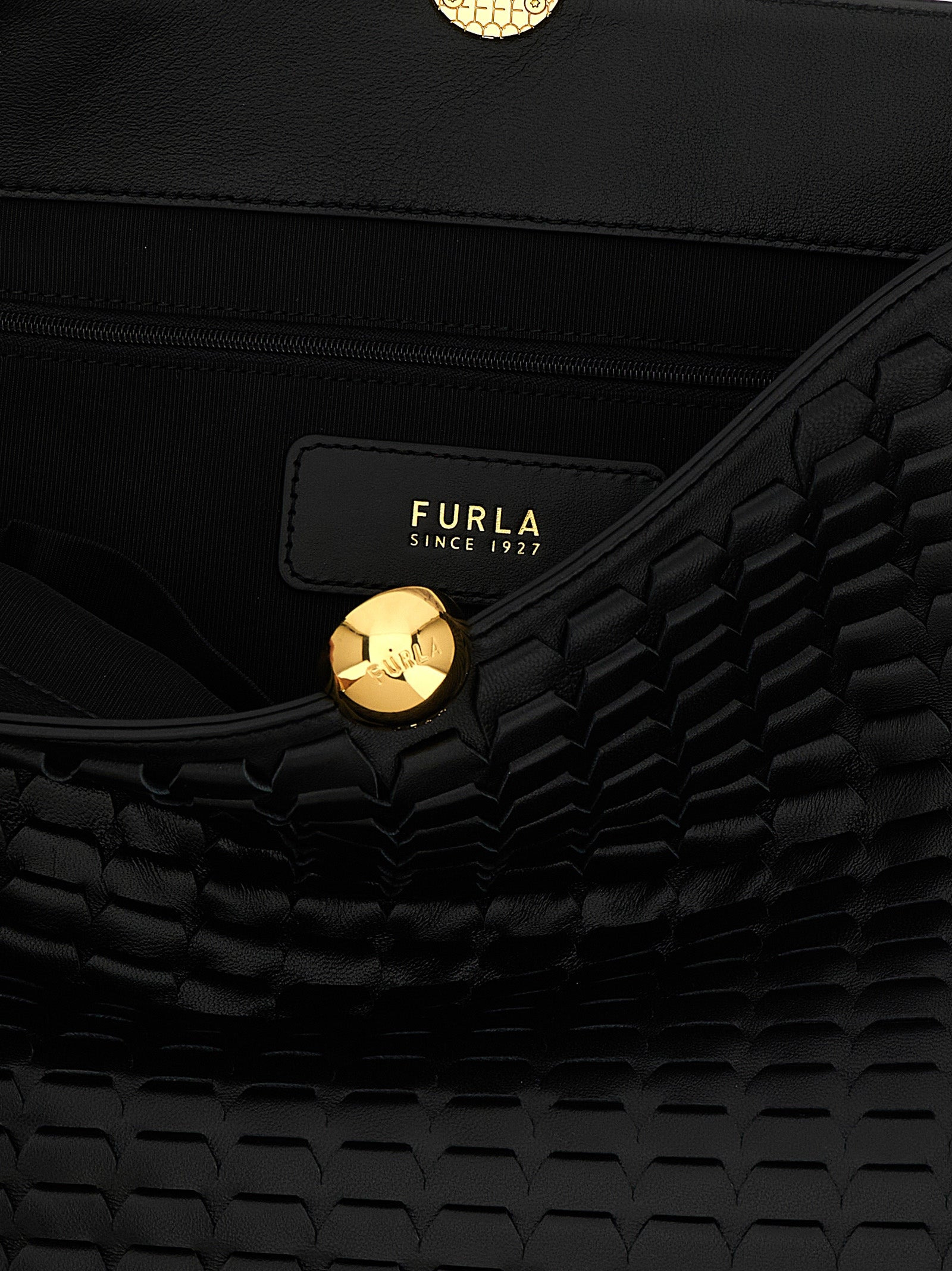 Furla Sfera Soft Shoulder Bags Black - 4