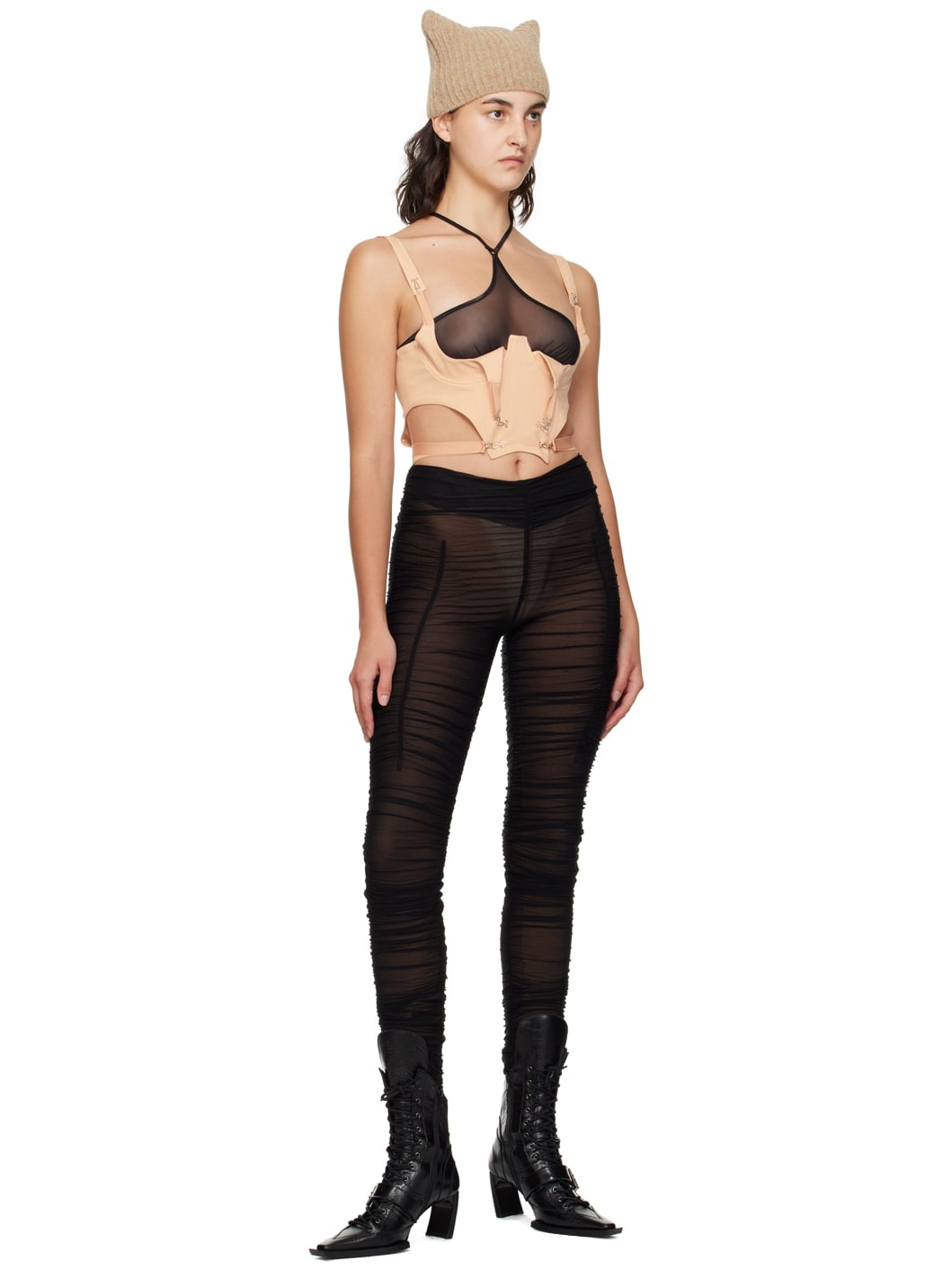 Orange Scoops Harness Tank Top - 4