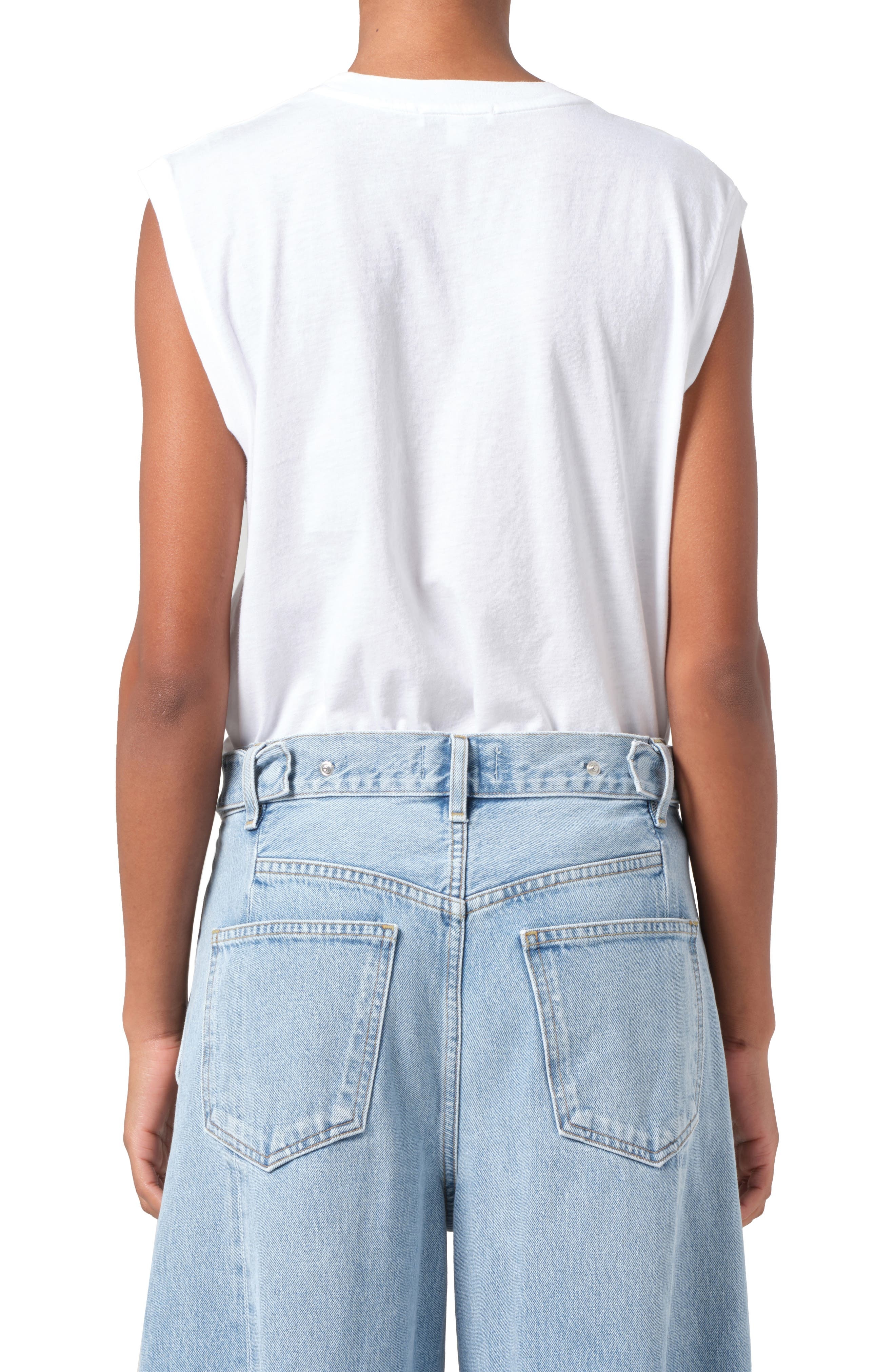 AGOLDE Raya Muscle Tee in White at Nordstrom - 2