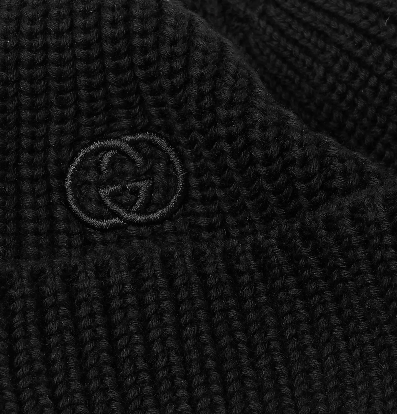 Logo-Embroidered Cable-Knit Cotton Beanie - 7