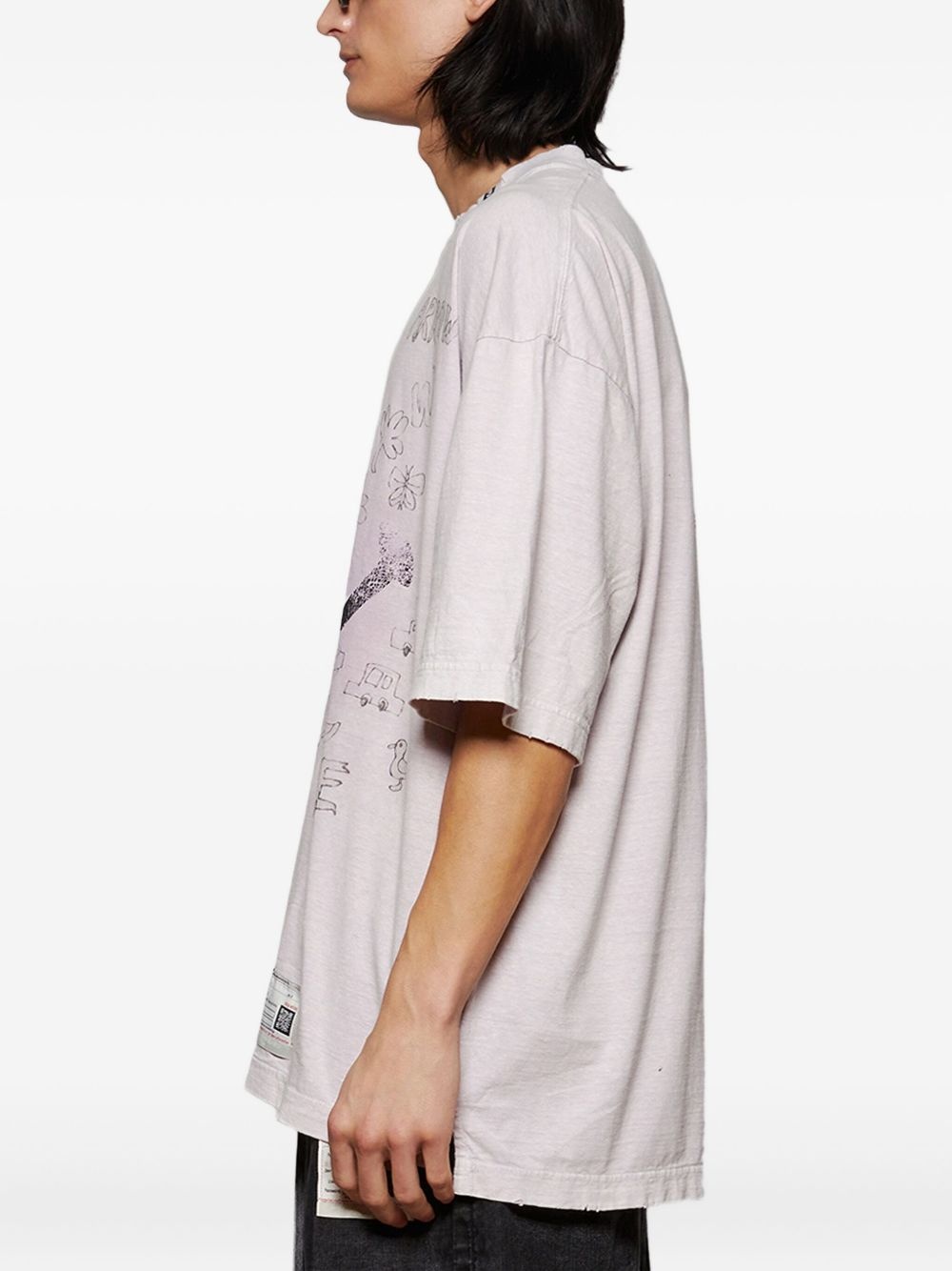 smiley face-print T-shirt - 5