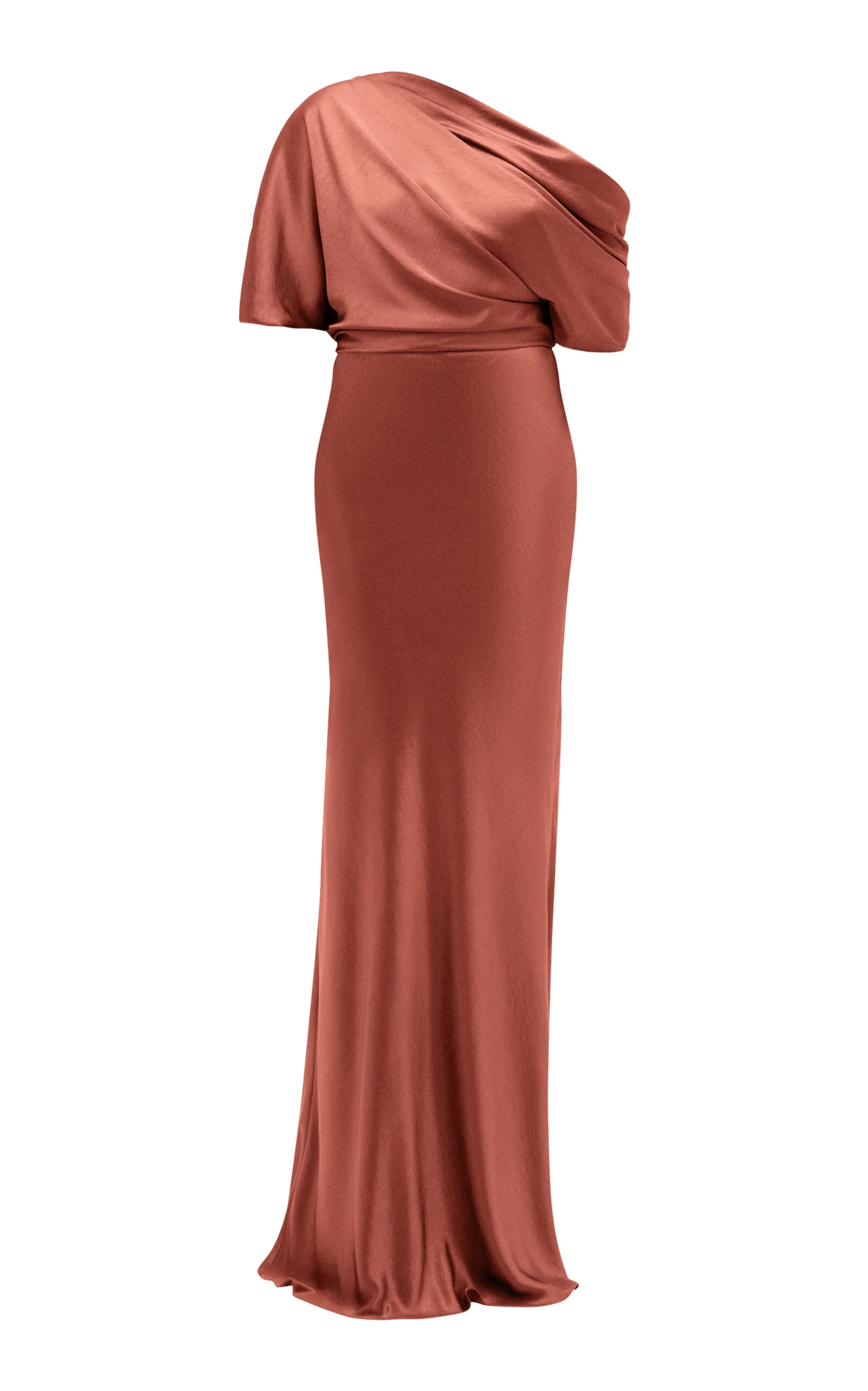 Liquid Satin Gown - 1