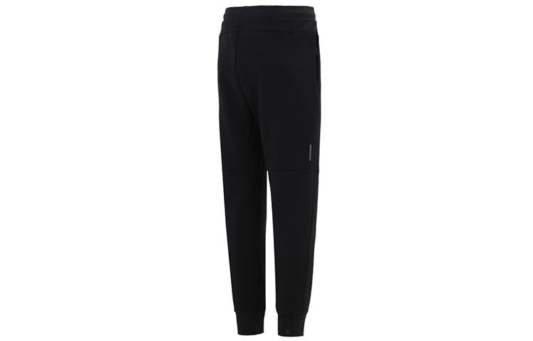 Men's adidas Wj Pnt Swt Martial Arts Series Logo Knit Bundle Feet Sports Pants/Trousers/Joggers Blac - 2